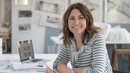 Wall Mural - A Confident Woman at Work