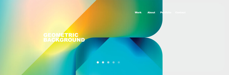 Square internet web page design template. Vector Illustration For Wallpaper, Banner, Background, Card, Book Illustration, landing page