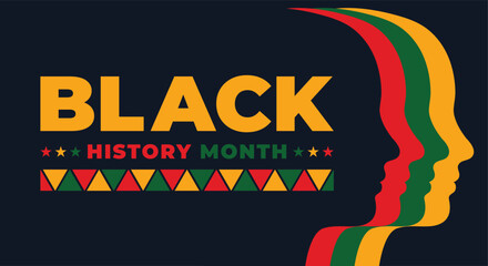 Wall Mural - Black History Month, celebrating the black history	