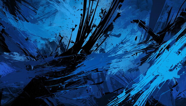 blue grunge background, blue grunge texture wallpaper