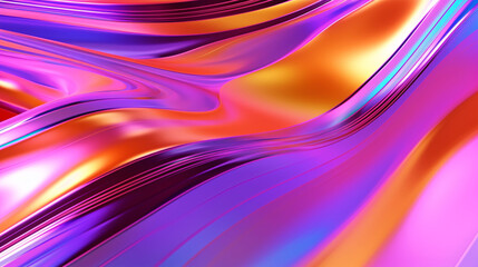 Wall Mural - digital color wave gradient curve abstract graphic poster ppt background, abstract art background