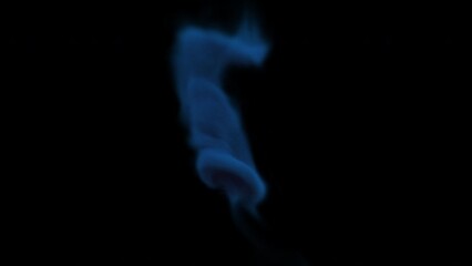 Poster - Abstract Blue smoke. Computer generated 3d render