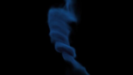 Poster - Abstract Blue smoke. Computer generated 3d render