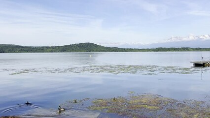 Wall Mural - lago di viverone in italia, viverone lake in italy