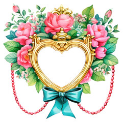 Poster - PNG  Wedding printable sticker jewelry pattern flower.