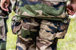 © Reflexpixel - French soldier seen from behind with his equipment and camouflage uniform