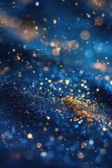 Poster - Close up of a blurry blue background, suitable for various design projects