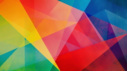 Wall Mural - A vibrant abstract design of a rainbow flag