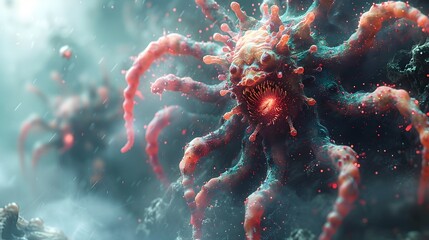 Poster - Captivating Coral An Underwater Tapestry of Vibrant Marine Life