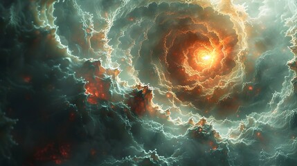 Poster - Captivating Cosmic Vortex A Swirling Maelstrom of Celestial Energy and Otherworldly Splendor