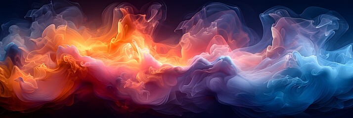 Aufkleber - Cosmic Firestorm Vibrant Swirling Energy in the Depths of Space
