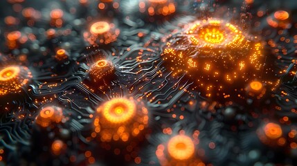 Aufkleber - Fiery Cosmic Explosion of Radiant Energy and Light in the Depths of the Universe