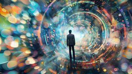Poster - Big Data analysis yielding chaotic and contradictory insights, leading to confusion and indecision in decision-making processes