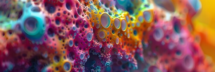 Aufkleber - Vibrant Kaleidoscopic Swirls of Psychedelic Fluid Digital Art
