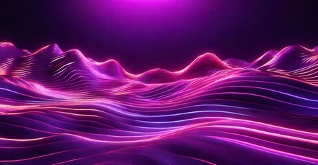 Wall Mural - 3d render, abstract background with colorful spectrum. Bright neon rays and glowing lines. 