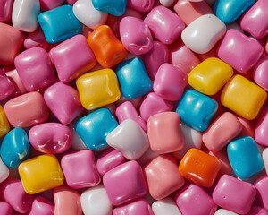 Wall Mural - Chicles de colores 