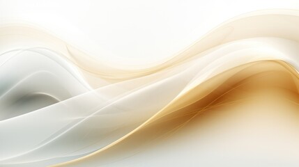 Wall Mural - white and gold waves background