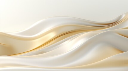 Wall Mural - white and gold waves background