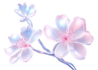 Wall Mural - PNG Cherry blossom flower petal plant.