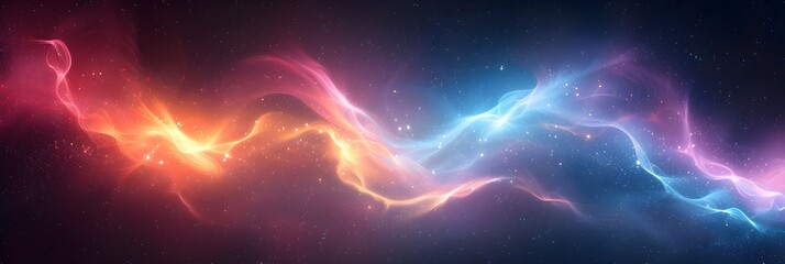 Aufkleber - Mesmerizing Cosmic Energy Explosion in Vibrant Interstellar Landscape