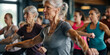 © AI_images - a high-energy fitness class with people of all ages working out in a modern gym