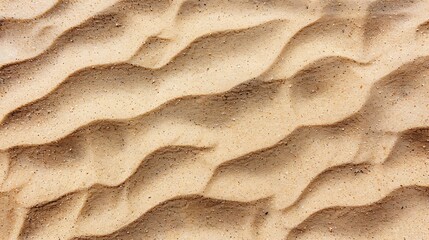 Aufkleber - Texture of sandy beach as background top view : Generative AI