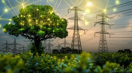 Poster - Green energy in full development Increase in electricity prices on the world market : Generative AI