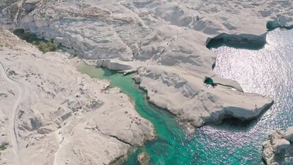 Sticker - Summer vacation in Greece. Milos island