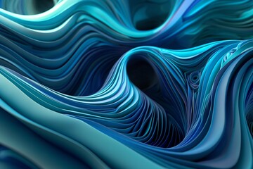 Wall Mural - abstract colorful 3d background by generative ai