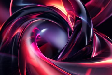 Wall Mural - abstract colorful 3d background by generative ai