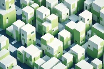 Wall Mural - city blocks