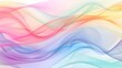 © Photo Ground - An LGBTQ banner illustration, abstract waves and shapes, rainbow color scheme. Dynamic and flowing design. Background of soft pastel colors. Balanced lighting, gentle shadows adding depth. Created
