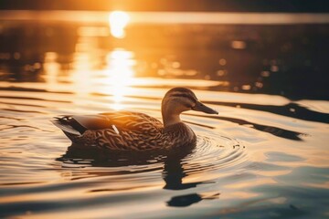 As the duck glided across the lake, it felt a sense of peace, knowing that nature provided everything it needed, from food to shelter to clean water