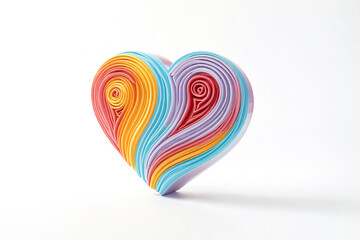 Wall Mural - Colorful Paper Heart