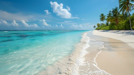 Poster - bay white sand and clear