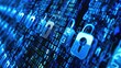 © Suwanlee - Blue glowing padlock on circuit board. Concept of cyber security, data protection and privacy.