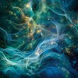 © tonstock - Intricate designs and illumination against a backdrop of turquoise and emerald hues.