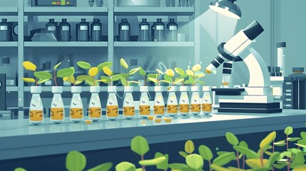 Poster - Genetically Modified Organisms in Agricultural Research Laboratory