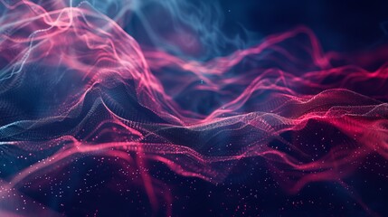 Digital abstract background for technological operations, neural networks, AI, data transmission and encryption, digital archives, audio and visual representations, scientific research. Copy space