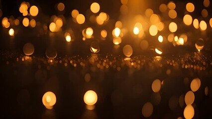 Poster - Array of Illuminated Lights on Table Generative AI