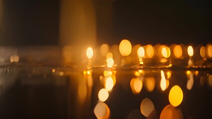 Poster - Group of Lights Illuminating Table Generative AI