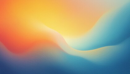 Wall Mural - Abstract color gradient background grainy orange blue yellow white noise texture backdrop banner poster header cover design