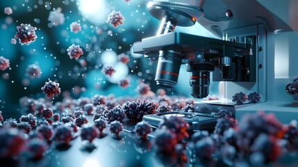 Poster - Microscopic A Captivating Close Up of the Unseen Cellular Universe