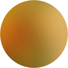 Sticker - Illustration of a textured sphere with a warm gradient on a transparent grid, digitally rendered