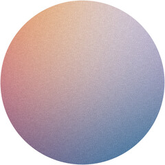 Sticker - Circular gradient with a textured surface isolated on a transparent grid