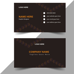 Business card for business and personal use modern luxury elegant abstract pattern background  layout 