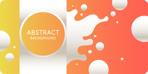 Poster - Background with abstract shapes. A template for design and creativity. The composition of the figures. The illustration is in a modern style, simple and concise design.