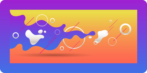Poster - background with abstract shapes. a template for design and creativity. the composition of the figure