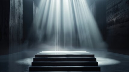 Wall Mural - spotlight on stage