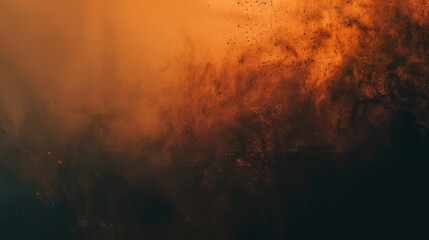 Poster - A dark blurred background with a gradient of light orange and brown.